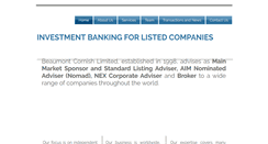 Desktop Screenshot of beaumontcornish.com